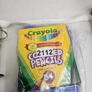 Avery Heavy Duty & Zipper Binder Dry Erase Markers & Crayola 64 Colored Pencils